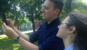 Flux users outdoors