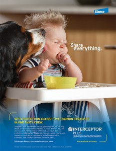 Elanco’s “Share Everything” campaign encourages people to get up-close and personal with their dogs, with the help of de-worming medication, of course.