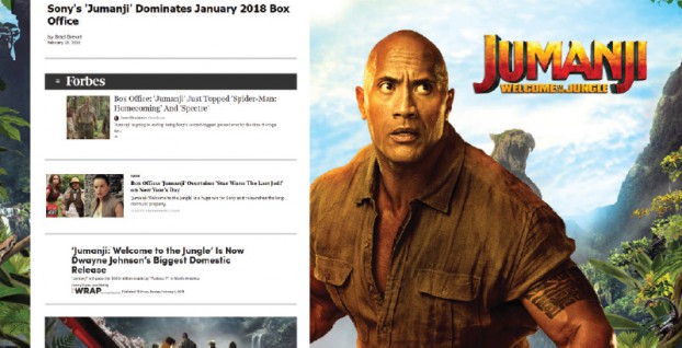 UM’s Decision Science team used precision targeting to help Sony Pictures Canada’s Jumanji: Welcome to the Jungle win an epic box-office showdown during the hyper-competitive holidays. The film maintained a top position at the box office for over a month, going on to become Sony’s highest grossing film of all time domestically.