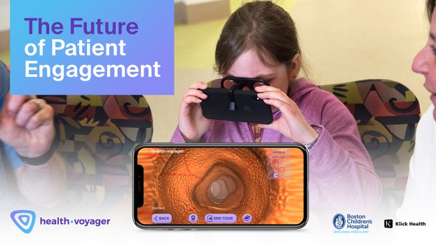Klick Health worked with Boston Children’s Hospital to develop HealthVoyager, a bespoke VR platform to help patients visualize and understand their medical conditions and treatments.