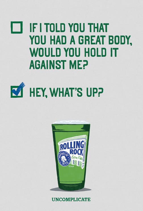 Rolling Rock keeps it simple » strategy