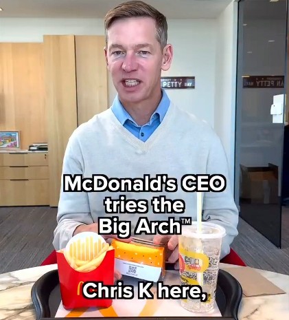 What McDonald’s CEO cameo says about ‘authenticity’ and brand trolling ...