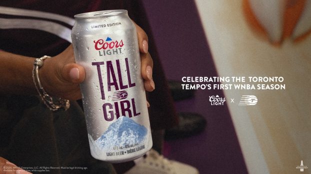 Coors Light toasts the Toronto Tempo with ‘Tall Girl' can