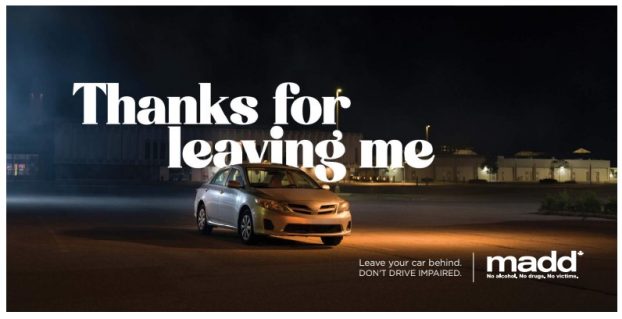MADD Canada uses a car's POV in latest PSA