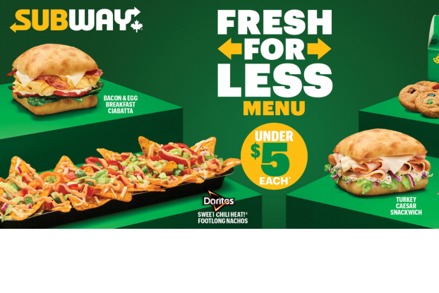 Subway enters value war with $5 value menu